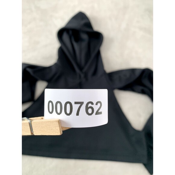 Adidas Aeroready Cropped Training Hoodie Black Women’s Medium Sweat-Wicking Gym - Picture 13 of 13